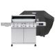 Monument Grills Denali Pro 6-Burner Propane Gas Grill in Stainless with Clearview Lid, Rotisserie Kit, Infrared Burners, and Sear Burner