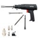 VEVOR Air Hammer,2500-2700BPM Pneumatic Hammer with 2.76in. Stroke & 4PC6.7in. L Barrel Chisels,Pistol-Grip Compact Air Chisel