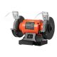 VEVOR Bench Grinder, 6 in. Single Speed Bench Grinder, 3450RPM High-Speed Table Grinders with 450W 3. 8A Induction Motor