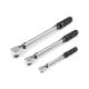 TEKTON 1/4,3/8,1/2 Inch Drive Dual-Direction Micrometer Torque Wrench Set, 3-Piece (20-200 in-lb, 10-100 ft-lb, 40-200 ft-lb)