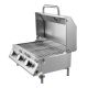 VEVOR Tabletop Gas Grill, Portable, Propane and Grill in Stainless Steel, with Built-in Thermometer, Weatherproof Lid