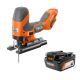 RIDGID 18V SubCompact Brushless Cordless Barrel Grip Jig Saw¬†with FREE 4.0 Ah Lithium-Ion Battery