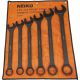 NEIKO 6 in. Heavy Duty Wrench Set with SAE 12-Pt Combination Box Ends (6-Piece)