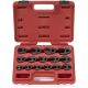 NEIKO 1/2 in. and 3/8 in. Drive Crowfoot Wrench Set, 15 Piece, Metric 8 mm-24 mm (15-Piece)