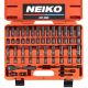 NEIKO 1/4 in. Drive SAE and Metric 6-Point Deep Impact Socket Set (54-Piece)