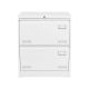 Damodpoy 23.6 in. W 2 Drawer Metal Vertical File Cabinet with Lock, White Tool Case, Portable Tool Boxes