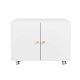 Damodpoy 23.62 in. W 2 Drawer Metal Vertical File Cabinet with Lock, White Tool Case, Portable Tool Boxes