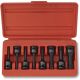 NEIKO 1/2 in. Drive SAE Torx Bit Impact Socket Set, Cr-Mo Impact Grade, 3 in. Length (8-Piece)