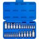 NEIKO Tamper-Proof Hex Bit Socket Set, SAE 5/64-9/16 in. and Metric 2-14 mm (26-Piece)