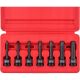 NEIKO 3/8 in. Drive Allen Socket Set, 7-Piece, 3 in. Length, SAE Hex Driver 3/16 in. to 1/2 in. CrMo Steel