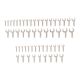 TEKTON 3/4-2-5/8 in., 19-38,41,46,50 mm Service Wrench Set (54-Piece)