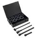 SKYSHALO 1 in. Drive Impact Socket Set, with 8 in. & 18 in. Extension Bars, 21 Piece, 6 Point Shallow Impact Sockets