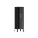 Unbranded 1 Door Tall Single Metal Locker Storage Cabinet--For Living Room/Bedroom/Storage Room/Gym/School--Black