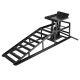 MYWISH Hydraulic Steel Car Service Ramps 5-Ton High-Lift Auto Ramps with Support Jack for Oil Changes and Vehicle Repair2-Pack