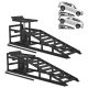 Unbranded 2-Piece 11060 lbs. Black Heavy Duty Hydraulic Car Ramps for Oil Changes, Home Garage Car Lifts, Auto Garage Repair