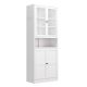 Damodpoy 4-Adjustable Shelves+4 Door 72 in.H√ó14 in.W√ó27.6 in.D Metal Garage Side ToolStorageCabinets Lockers,Freestanding Cabinet
