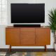 Walker Edison - Mid Century Modern Wood TV Stand for TVs up to 65