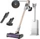 Shark - Detect Pro Auto-Empty System, Cordless Vacuum with QuadClean Multi-Surface Brushroll, HEPA Filter & 60-Minute Runtime - White/Beats Brass