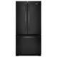 Whirlpool - 22 cu. ft. French Door Refrigerator with Humidity-Controlled Crispers - Black