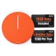 SIMO - Solis Hero 4G LTE Hotspot & Power Bank with Lifetime Data - Orange (Unlocked)
