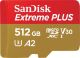 SANDISK - Extreme PLUS 512GB microSDXC UHS-I Memory Card