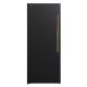 Forno Appliances - Maderno 13.6 Cu. Ft. Left Swing Upright Convertible Freezer with Antique Brass Handles - Black