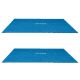 Intex - 9 x 18 Foot Rectangular Solar Frame Set Swimming Pool Cover (2 Pack) - Blue