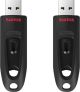 SANDISK - Ultra 64GB USB 3.0 Flash Drive with Hardware Encryption (2-Pack) - Black