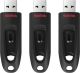 SANDISK - Ultra 32GB USB 3.0 Flash Drive with Hardware Encryption (3-Pack) - Black