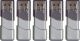 PNY - Turbo Ataché 32GB USB 3.0 Type A Flash Drive, 5-Pack - Silver