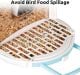 BIRDFY - Bird Seed Guard, Durable Waterproof Bird Feeder Seed Covers, Must-Have Bird Feeder Accessories - White