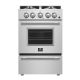 Forno Appliances - Breno 2.3 Cu. Ft. Freestanding Gas Convection Range with Storage Drawer - Silver