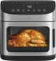 bella PRO - 12.6-qt. Air Fryer Oven: Air Fry, Roast, Broil, Bake, Dehydrate, Toast, Rotisserie + Keep Warm, Reheat & Pizza Functions - Stainless Steel