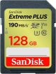 SANDISK - 128GB Extreme PLUS SD UHS-I Memory Card, R/W up to 240/120MB/s