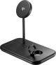 Insignia - Qi2 Certified, 3-in-1 Fast Wireless Charging Stand with 20W Total Output for iPhone, AirPods, Apple Watch, and More - Black