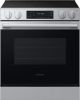 Samsung - 30 in. Wide 4 Elements Bespoke 6.3 cu. ft. Smart Slide-In Electric Range with No Preheat Air Fry Max - Stainless Steel