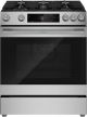 Bosch - 300 Series 5.8 Cu. Ft. Slide-In Gas Convection Range - Stainless Steel