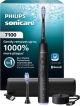 Philips Sonicare - 7100 Series Rechargeable Electric Toothbrush - HX7421/06 - Black