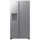 Samsung - Bespoke AI 27 cu. ft. Side-by-Side Refrigerator with Sphere Ice and External Water & Ice Dispenser - Stainless Steel