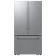 Samsung - Bespoke AI 25 cu. ft. Counter Depth 3-Door French Door Refrigerator with Zero Clearance Fit - Stainless Steel