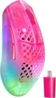SteelSeries - Aerox 3 Wireless Gen 2 RGB 26K Optical Gaming Mouse with AquaBarrier Protection - Dual 2.4GHz/Bluetooth for PC/Mac - Wireless - Magenta Haze