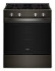 Whirlpool - 5.0 Cu. Ft. Smart Freestanding Slide-In Gas Range with Air Cooking Technology and Steam Clean - Black-on-Stainless