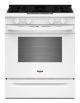 Whirlpool - 5.0 Cu. Ft. Smart Freestanding Slide-In Gas Range with Air Cooking Technology and Steam Clean - White