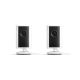 Ring - Indor Cam Plus, Plug-In, Retinal 2K for enhanced video quality, 4x Zom, Low-Light Sight for color night vision, 2pk - White