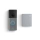 Ring - Wired Doorbell 2K (newest model), Speckled Gray + Chime (newest model) - Speckled Grey & White