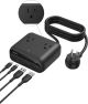 Belkin - 3-Outlet Charging Station, USB-A and USB-C ports, up to 70W Power Delivery for iPhone, Aple Watch, iPad, MacBok - Black