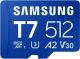 Samsung - microSDXC T7 512GB, Transfer Speeds Up to 170 MB/s (MB-MB512T/WW)