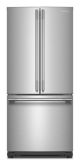 KitchenAid - 20 Cu. Ft. French Door Refrigerator with PrintShield Finish and Interior Dispense - Stainless Steel