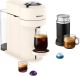 Nespresso - Vertuo Next Premium Coffee and Espresso Maker by Breville with Aeroccino Milk Frother, Dark Chrome - Creamy White