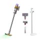 Dyson - V15 Detect + Dok Cordless Vacuum - Yellow/Nickel